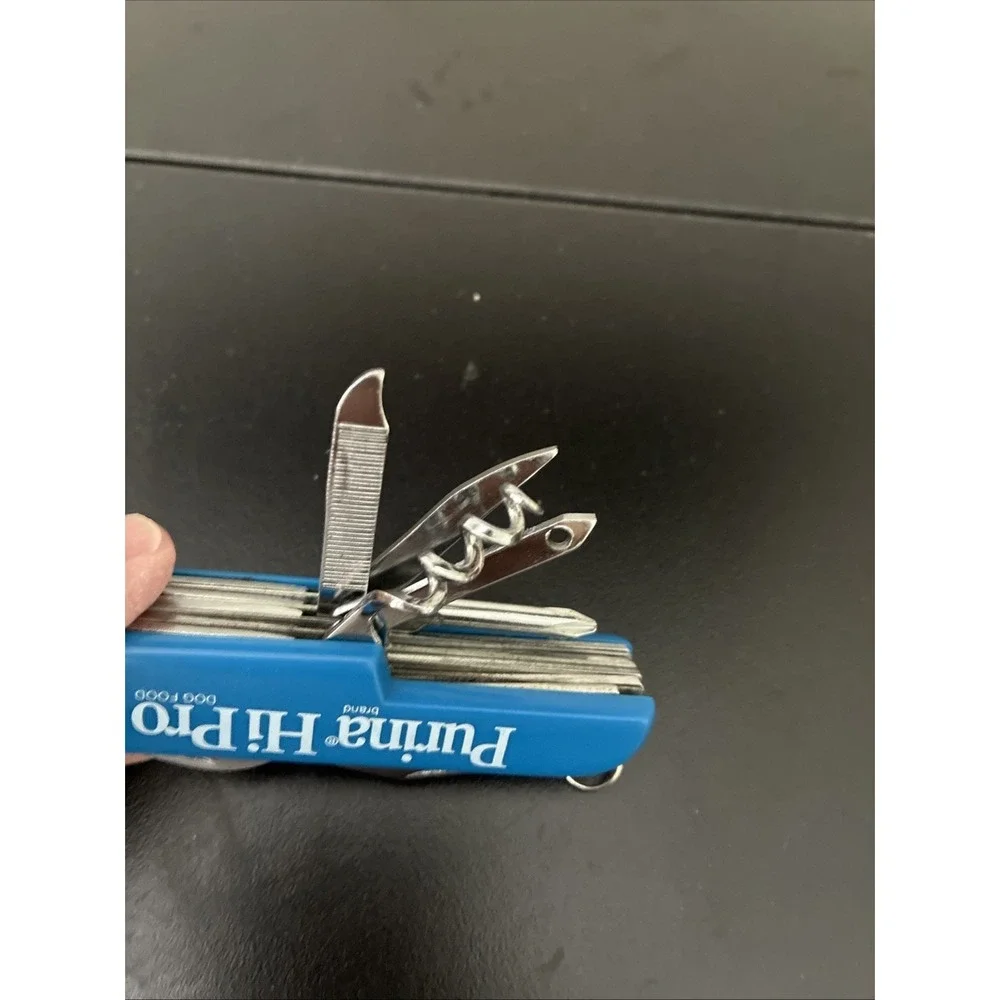 Vintage Knife Purina Hi Pro Multi Tool Dog Food Advertising w/ Box